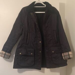 Navy quilted woman’s Barbour size US 10